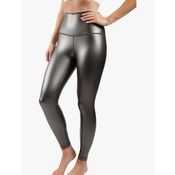 90 Degree by Reflex NWT Gunmetal Leggings S - Picture 1 of 6